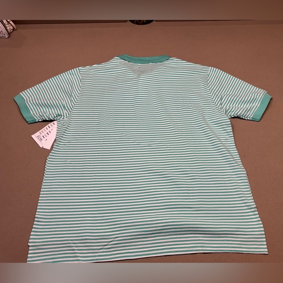 Retro Fox Striped Polo Shirt - Green - Picture 5 of 5